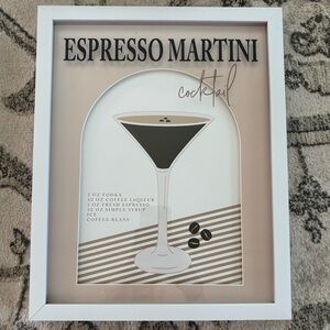 Espresso Martini Cocktail Wall Art